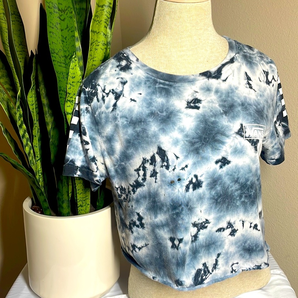 Vans distressed crop T shirt